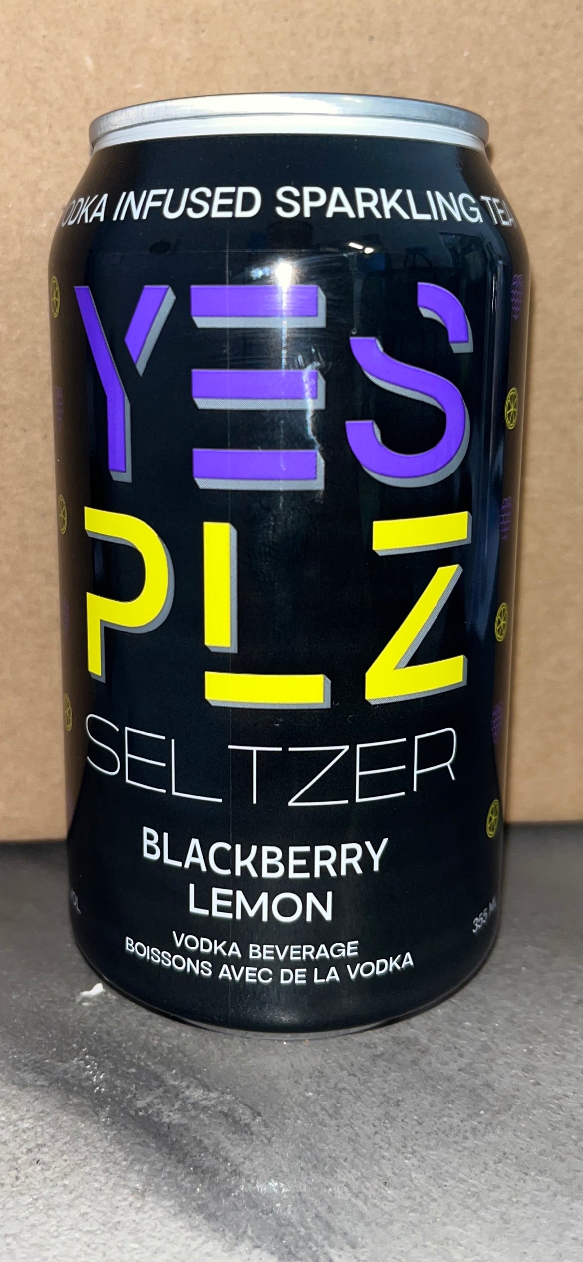 YES PLZ Blackberry Lemon Seltzer